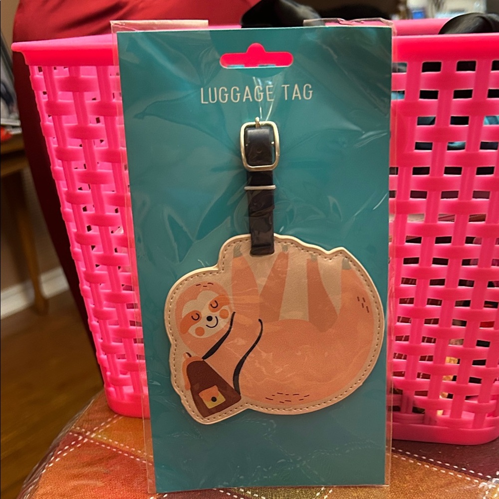 Sloth Luggage Tag
